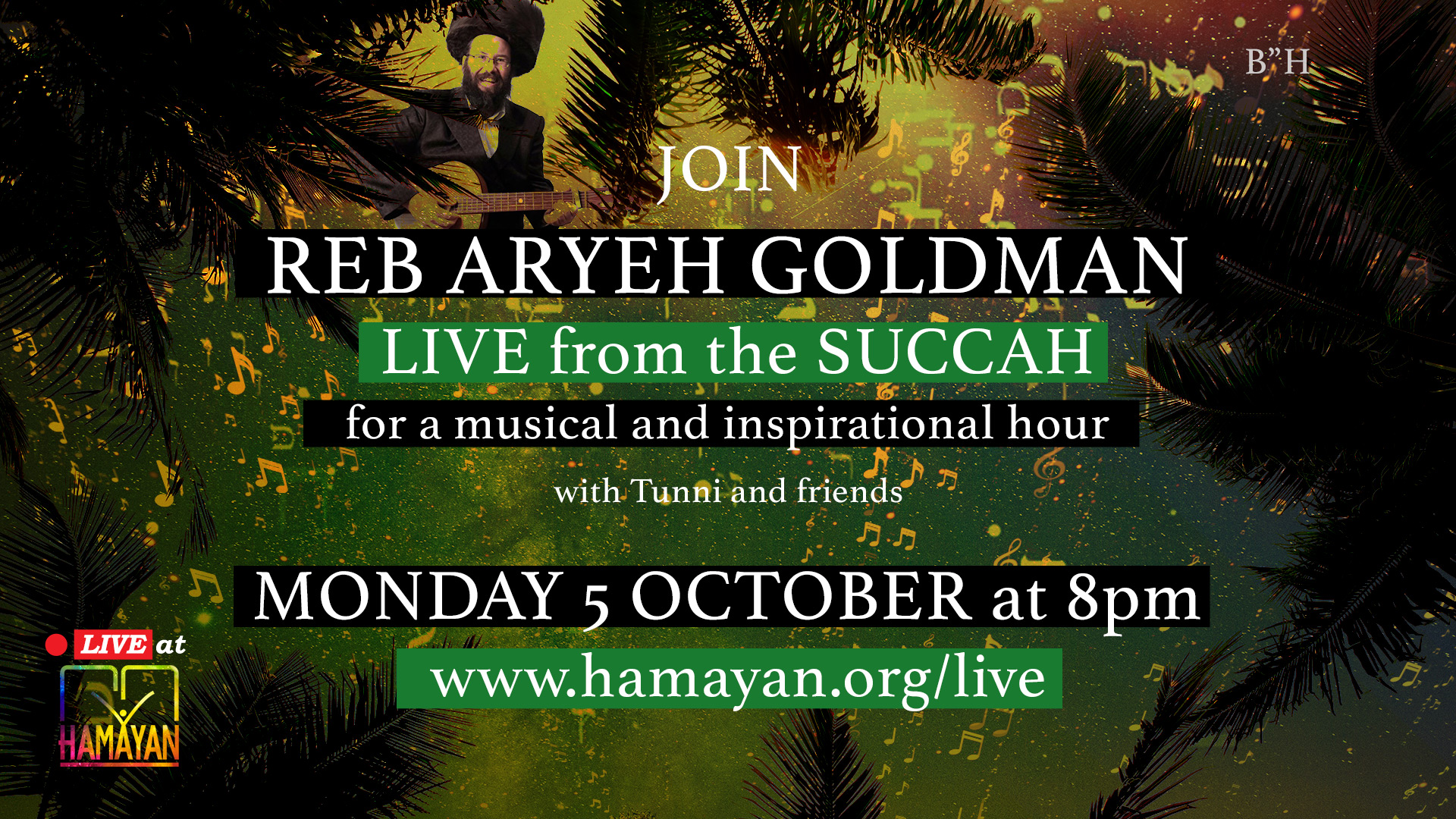 You are currently viewing Reb Aryeh Goldman LIVE from the Sukkah